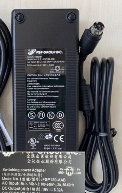 Brand NEW Genuine FSP GROUP INC FSP120-AAB 19V 6.32A 4pin AC ADAPTER SWITCHING POWER SUPPLY